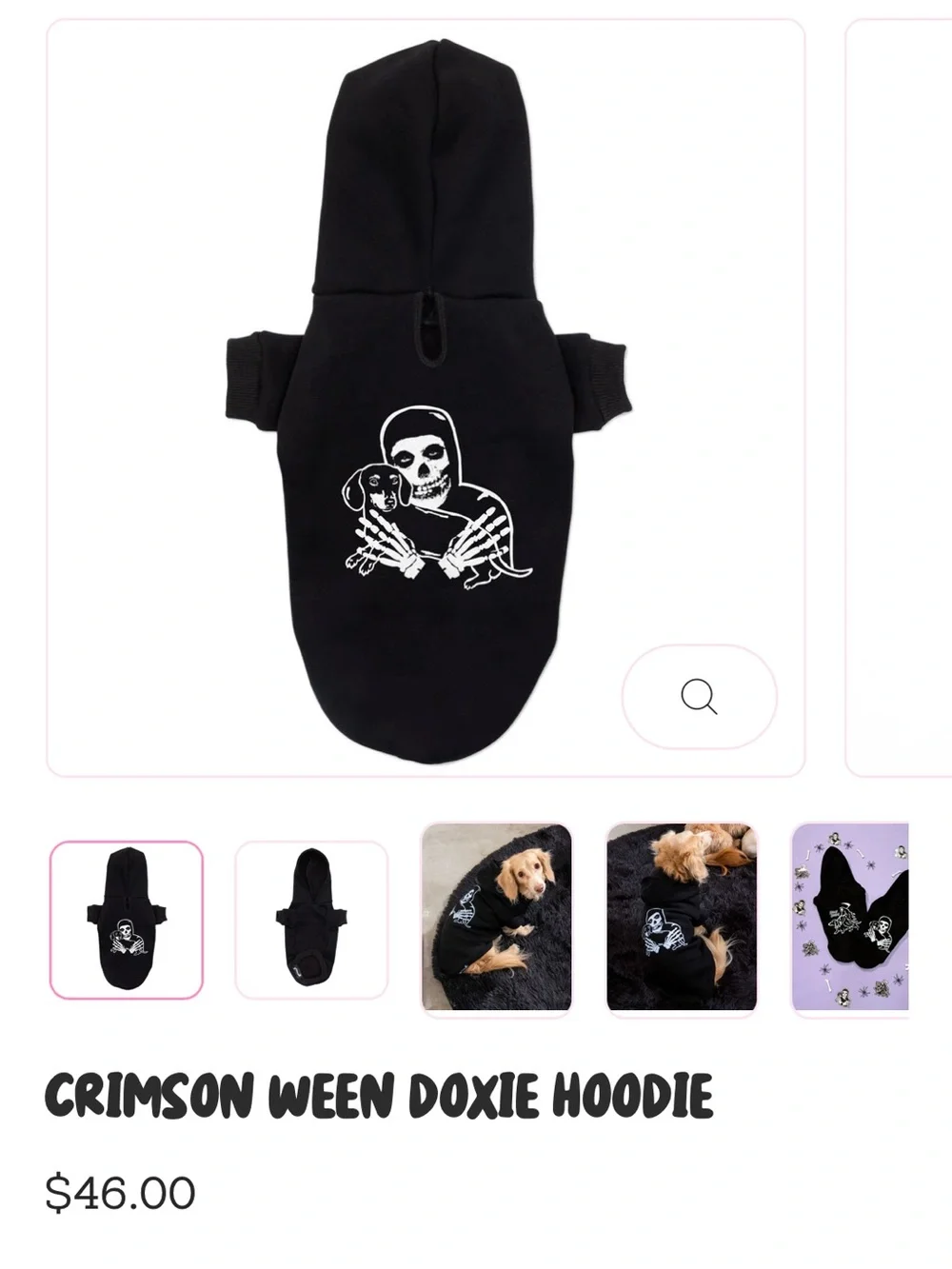 Beangoods dachshund hoodie new